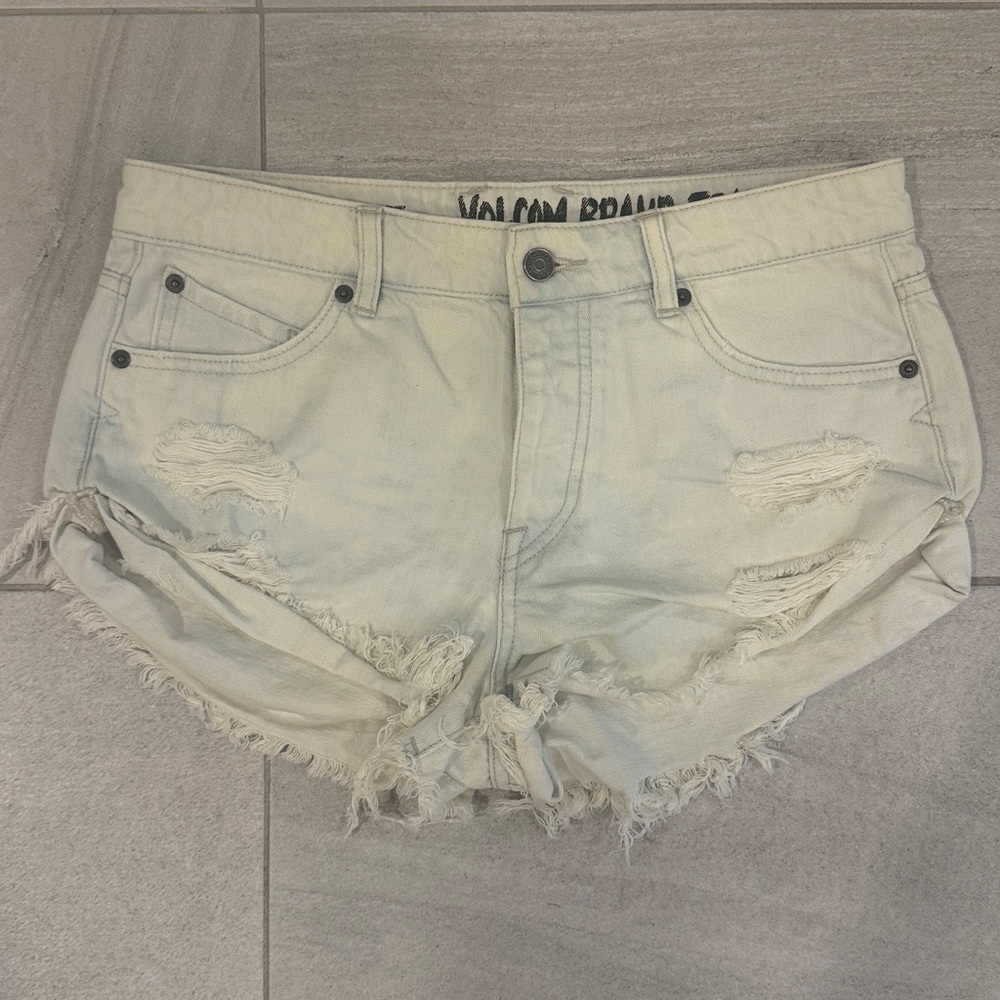 Volcom Stone Rolled Short Denim Shorts